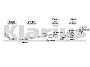 KLARIUS 940445E išmetimo sistema 
 Išmetimo sistema -> Išmetimo sistema, visa