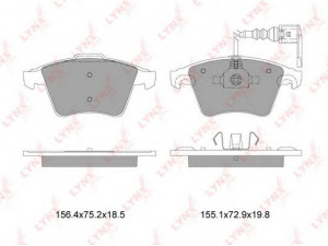 LYNXauto BD-8001 stabdžių trinkelių rinkinys, diskinis stabdys 
 Techninės priežiūros dalys -> Papildomas remontas
7H0 698 151, 7H0 698 151 B