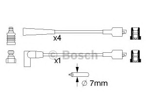 BOSCH 0 986 357 101 uždegimo laido komplektas 
 Kibirkšties / kaitinamasis uždegimas -> Uždegimo laidai/jungtys