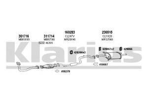 KLARIUS 210179E išmetimo sistema 
 Išmetimo sistema -> Išmetimo sistema, visa