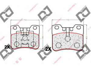 DJ PARTS BP1876 stabdžių trinkelių rinkinys, diskinis stabdys 
 Techninės priežiūros dalys -> Papildomas remontas
172066, 425128, 425285
