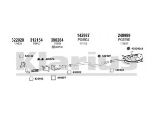 KLARIUS 631441E išmetimo sistema 
 Išmetimo sistema -> Išmetimo sistema, visa