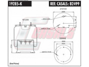 CASALS B2499 dėklas, pneumatinė pakaba
US04031