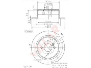 VILLAR 628.1936 stabdžių diskas 
 Dviratė transporto priemonės -> Stabdžių sistema -> Stabdžių diskai / priedai
34211155015, 34211163145, 34211163146