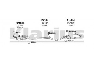KLARIUS 630822E išmetimo sistema 
 Išmetimo sistema -> Išmetimo sistema, visa