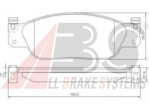 A.B.S. 37179 OE stabdžių trinkelių rinkinys, diskinis stabdys 
 Techninės priežiūros dalys -> Papildomas remontas
XR 812435, XR 813324