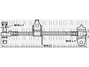 BORG & BECK BBH6997 stabdžių žarnelė 
 Stabdžių sistema -> Stabdžių žarnelės
4041433, 4060852, 4419593, YC152078AD