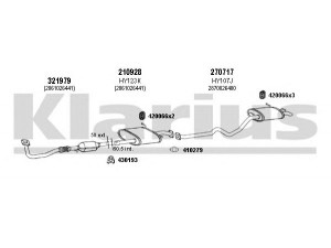 KLARIUS 450073E išmetimo sistema