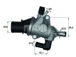 MAHLE ORIGINAL TI 163 88 termostatas, aušinimo skystis 
 Aušinimo sistema -> Termostatas/tarpiklis -> Thermostat
60672655