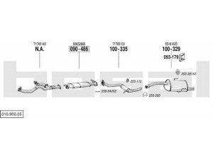 BOSAL 010.900.05 išmetimo sistema 
 Išmetimo sistema -> Išmetimo sistema, visa