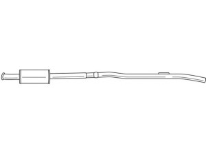 AKS DASIS SG50479 vidurinis duslintuvas 
 Išmetimo sistema -> Duslintuvas
7700418570