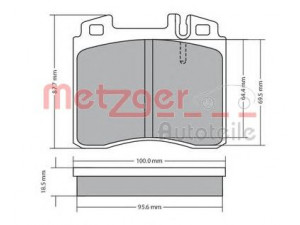 METZGER 1170530 stabdžių trinkelių rinkinys, diskinis stabdys 
 Techninės priežiūros dalys -> Papildomas remontas
002 420 0420, 002 420 1220, 002 420 2620