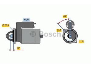 BOSCH 0 986 023 770 starteris 
 Elektros įranga -> Starterio sistema -> Starteris
31200-PLC-T01, 31200-PLC-T011M