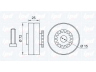 IPD 15-0326 kreipiantysis skriemulys, V formos rumbuotas diržas 
 Diržinė pavara -> V formos rumbuotas diržas/komplektas -> Laisvasis/kreipiamasis skriemulys
7700860217