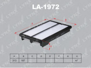 LYNXauto LA-1972 oro filtras
17220-5G0-A00