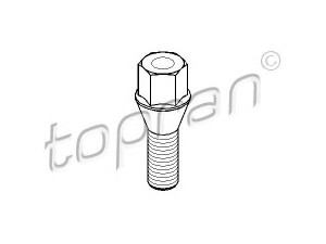 TOPRAN 501 536 rato varžtas 
 Ratai / padangos -> Priedai
1 095 390, 1 117 190, 1 118 949