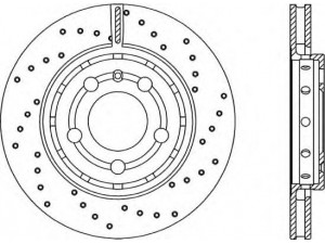 OPEN PARTS BDRS1746.25 stabdžių diskas 
 Stabdžių sistema -> Diskinis stabdys -> Stabdžių diskas
8L0615601, 8N0615601B, 8N0615601B