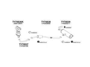 VENEPORTE 700095 išmetimo sistema 
 Išmetimo sistema -> Išmetimo sistema, visa