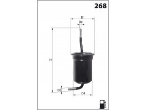 MECAFILTER ELE3587 kuro filtras 
 Techninės priežiūros dalys -> Papildomas remontas
F20120490, F20120490A, F2Y113480