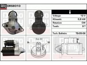 DELCO REMY DRS8010 starteris 
 Elektros įranga -> Starterio sistema -> Starteris
09117031, 24406133, 24437136, 6202049