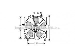 AVA QUALITY COOLING TO7517 ventiliatorius, radiatoriaus 
 Aušinimo sistema -> Oro aušinimas
1636111020, 1636311070, 1671111250