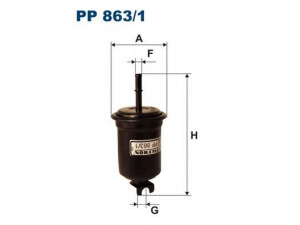 FILTRON PP863/1 kuro filtras 
 Techninės priežiūros dalys -> Papildomas remontas
2330087102, FS118