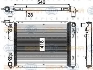 HELLA 8MK 376 781-371 radiatorius, variklio aušinimas
92052513