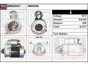 DELCO REMY DRS3047 starteris 
 Elektros įranga -> Starterio sistema -> Starteris
M1T71681, M2T30881, M3T30581, M3T30581H