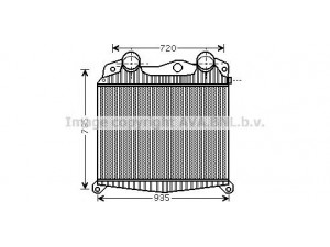 AVA QUALITY COOLING MN4017 tarpinis suslėgto oro aušintuvas, kompresorius 
 Variklis -> Oro tiekimas -> Įkrovos agregatas (turbo/superįkrova) -> Tarpinis suslėgto oro aušintuvas
81061300156, 81061300166