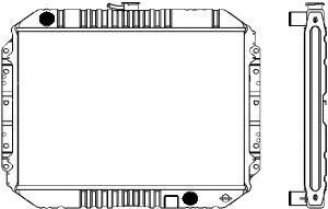 SAKURA  Automotive 1081-0204 radiatorius, variklio aušinimas