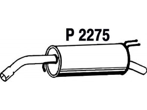 FENNO P2275 galinis duslintuvas 
 Išmetimo sistema -> Duslintuvas
51816909