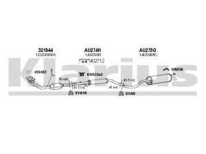 KLARIUS 931214U išmetimo sistema