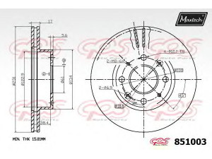 MAXTECH 851003.6880 stabdžių diskas 
 Stabdžių sistema -> Diskinis stabdys -> Stabdžių diskas
45251-SB2-750, 45251-SB2-751, 45251-SB2-752