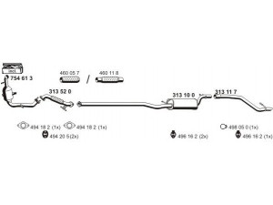 ERNST 030339 išmetimo sistema 
 Išmetimo sistema -> Išmetimo sistema, visa