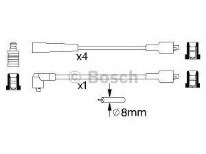BOSCH 0 986 356 868 uždegimo laido komplektas 
 Kibirkšties / kaitinamasis uždegimas -> Uždegimo laidai/jungtys