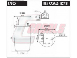 CASALS B2431 dėklas, pneumatinė pakaba
20427802