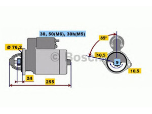 BOSCH 0 001 218 135 starteris 
 Elektros įranga -> Starterio sistema -> Starteris