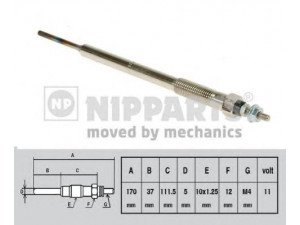 NIPPARTS J5712015 kaitinimo žvakė 
 Kibirkšties / kaitinamasis uždegimas -> Kaitinimo kaištis
19850-27010, 19850-30010, 19850-30020