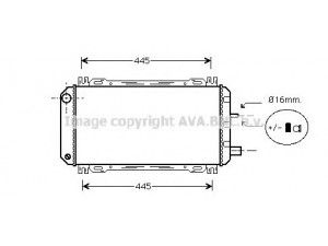 AVA QUALITY COOLING FDA2048 radiatorius, variklio aušinimas