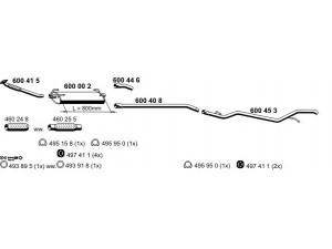 ERNST 340030 išmetimo sistema 
 Išmetimo sistema -> Išmetimo sistema, visa