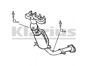 KLARIUS 321482 katalizatoriaus keitiklis 
 Išmetimo sistema -> Katalizatoriaus keitiklis
46760738, 55198679, 46760738, 55198679