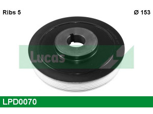 LUCAS ENGINE DRIVE LPD0070 skriemulys, alkūninis velenas 
 Diržinė pavara -> Dirželio skriemulys
0515.Q0, 0515.S8