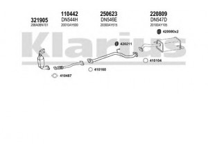 KLARIUS 270446E išmetimo sistema 
 Išmetimo sistema -> Išmetimo sistema, visa