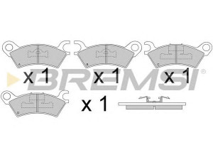BREMSI BP2250 stabdžių trinkelių rinkinys, diskinis stabdys 
 Techninės priežiūros dalys -> Papildomas remontas
45022SB3660, 85Y53328Z, FA6649280