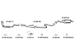 EBERSPÄCHER 472018 išmetimo sistema 
 Išmetimo sistema -> Išmetimo sistema, visa