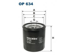 FILTRON OP634 alyvos filtras 
 Techninės priežiūros dalys -> Techninės priežiūros intervalai
8944309830, 8944309B30, 8970497080