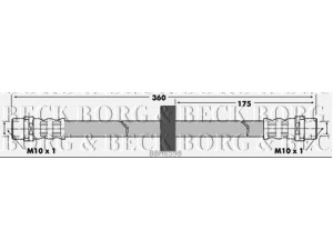 BORG & BECK BBH6598 stabdžių žarnelė 
 Stabdžių sistema -> Stabdžių žarnelės
535611701, 535611701, 535 611 701