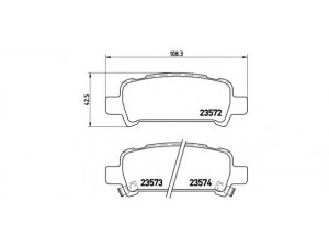 BREMBO P 78 011 stabdžių trinkelių rinkinys, diskinis stabdys 
 Techninės priežiūros dalys -> Papildomas remontas
32006220, 26696AG020, 26696FA010