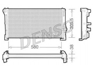 DENSO DRM13012 radiatorius, variklio aušinimas