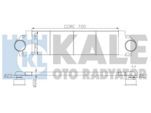 KALE OTO RADYATÖR 343100 tarpinis suslėgto oro aušintuvas, kompresorius 
 Variklis -> Oro tiekimas -> Įkrovos agregatas (turbo/superįkrova) -> Tarpinis suslėgto oro aušintuvas
7H0.145.804 A, 7H0.145.804 B